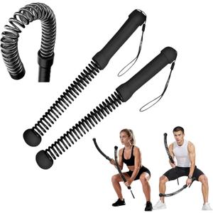 2pcs Weighted Ropeless Battle Ropes for Home Gym, Heavy Duty Weighted Cordless Battle Ropes for Men Women, Portable Exercise Workout Equipment for Strength Building, HIIT, SOGA para Ejercicios