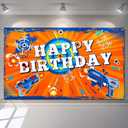 Dart Battle Happy Birthday Backdrop Party Decorations Dart Theme Party Photo Background Birthday Table Decorations for Kids Boys
