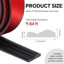 118 Inch x 1.57 in Peel and Stick Wall Molding Trim Black Chair Rail Panel Flexible Self Adhesive 3D Crown Moulding Trim for DIY Home Wall Decor Mirror Protection Door Cabinet Frame (Stylish)