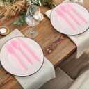Kochorie 90 Pieces Pink Plastic Cutlery Set Disposable Plastic Utensils Heavy Duty Flatware Set Includes 30 Knives 30 Forks 30 Spoons for Party Wedding Birthday