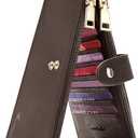Travelambo RFID Wallet Women Large Size Bifold Multi Card Wallet Case with Zipper Pocket Credit Card Holder for Women