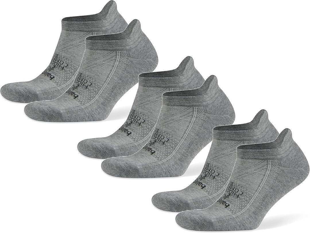 Balega Hidden Comfort Performance No Show Athletic Running Socks for Men and Women (Large, Charcoal)