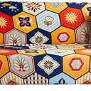 Printed Sofa Cover Stretch Couch Cover Sofa Slipcovers for 3 Seater Cushion Couch with 1 Free Pillow Cases Elastic Universal Furniture Protector(Large/Sofa-3 Seater,10)
