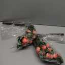 10 Pcs Fake Peach Branches 12.6 Inch Realistic Artificial Peach Fruits Bouquet with Leaves Fruit Decorations for Vase Home Decorations Baby Shower Party