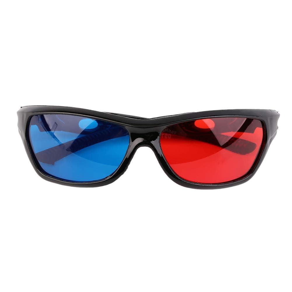 1Pcs Black Adult Black Frame Red Blue 3D Glasses for Dimensional Anaglyph Movie Game 3D Viewing Glasses
