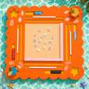 36-Inch Floating Mahjong Table for Pool with Tile Grooves, 36" Extra Large