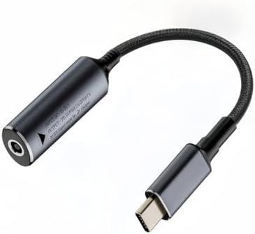 140W DC4530 to PD USB C Cable DC 4.5mm x 3.0mm Female(4.5 x 0.6mm) Input to Type C Male Power Charging Cable, for HP for Dell round port power adapter to charge Phones, Tablets, Laptops with usb c ports