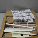 REGILLER 5-Wire Shelving Metal Storage Rack Adjustable Shelves,Standing Storage Shelf Units for Laundry Bathroom Kitchen Pantry Closet(White,11.8" D x 16.6" W x 53.5" H)