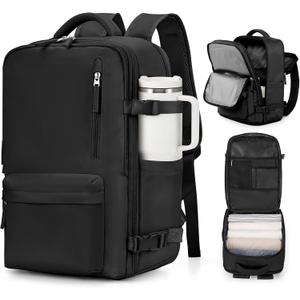 VGCUB Carry on Travel Backpack for Women Men Large Laptop Gym Work Frontier Airlines Personal Item Bag Business Airport Lightweight Backpack Flight Approved Mochilas de Viaje Black