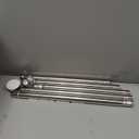 TEECK Shower Curtain Rod, 32-80 inch Adjustable Spring Tension Curtain Rod, Never Rust Anti-Slip Shower Curtain Rod for Bathroom, No Drilling, Never Collapse, Easy to Use, Silver