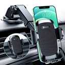 Humixx Phone Mount for Car [Military-Grade Super Suction] Universal Hands-Free Phone Holder for Dashboard Windshield Air Vent for iPhone 14 Pro Max Plus Samsung All Phones & Cars