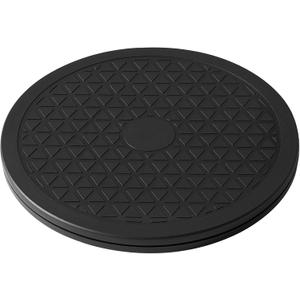 8 Inch Lazy Susan Turntable Organizer, Eichzer Premium Heavy Duty Black Rotating Swivel Stand with Steel Ball Bearings for Model/Rotating Plants/Crafts Stand/TV/Monitor/Laptop (360˚ Rotation)