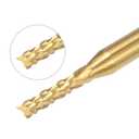 uxcell 10Pcs 1.9mm Titanium Coat Carbide End Mill Engraving Milling Cutter CNC Router Bits for PCB Machine, 1/8" Shank