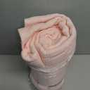 Premium 100% Cotton Blanket – All-Season Soft Breathable Bed Blanket for Twin Size – Lightweight Stylish Textured Throw for Bed– Giftable Cozy Bedding, Twin(60" x 80") Pink