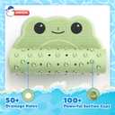 UNEEDE Kids Bathtub Mat Non Slip Shower Mat for Toddlers, Washable Anti Slip Tub Surface, Soft Rubber Mat for Bathtub Shower, Waterproof Bathtub Essentials for ChildrenNot for Textured Surfaces