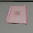 MoKo for iPad Air 11 inch Case M3/M2 2025/2024, iPad Air 5th/4th Gen 10.9 inch Case 2022/2020 with Pencil Holder, Slim Lightweight Trifold Cover with Hard PC Translucent Back Shell, Pink