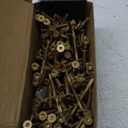 #14 x 2-3/4" Trailer Deck Screws, Self-Tapping Sheet Wood Metal Screw, 181Pcs T25 Star Bits Reamer Tek Screws for Trailers, for Attaching Wood to Steel (Gold)