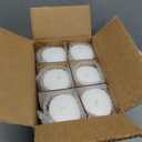 Simply Soson White Pillar Candles Bulk - 2.75x6 Inch, Set of 6 Unscented Pillar Candles, Elegant Tall Pillar Candle, Round Cone tip Pillar Candle for Home Decor, Dinner, Wedding, Party