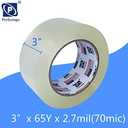PERFECTAPE 3" Heavy Duty Packing Tape 6 Rolls, Total 390Y, Clear, 2.7 mil, 3 inch x 65 Yards, Ultra Strong, Refill for Packaging and Shipping(3" Width, not 2" Width)