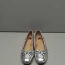 AFEETSING Women's Round Toe Ballet Flats Comfortable Bow Dressy Flats Shoes for Women (A-Silver, Numeric_8) Size 8