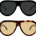 Polarized Aviator Sunglasses Trendy RetroWomens Mens 90s Classic Vintage Sun Glasses AR82379