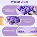 Portable Dual Foot Massage Roller, 12 Wheel Feet Massager Planta, Stress Relief and Improved Circulation, for Home and Office