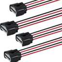 Ignition Coil Connector Plug Harness Pigtails 90980-11885 4-Pack Compatible for 2000-2010 Toyota Camry Corolla, Compatible for 2009-2010 Matrix, Compatible for 2003-2010 Pontiac Vibe