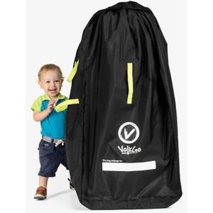 V VOLKGO Super Extra Large Stroller Bag for Airplane with Padded Backpack Shoulder Straps, Double Stroller Cover for Air Travel, Jogger & Carrier - Fits All, Gate Check Bag, Waterproof Travel Cover.