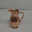Pure 100% Copper Water Pitcher with Lid - 70 oz Large Copper Jug for Drinking Water - Heavy Duty Handcrafted - Bedside Carafe Vessel Ayurveda Hammered Health Benefits