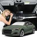 Windshield Sunshade for Audi A5 2018-2025 Sun Shade Car Windshield Accessories Upgrade 4 Layers Blocks UV Rays Custom Fit A5 240T Car Window Shades Front Windshield Keep Cool Foldable