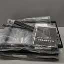 ODK Dresser for Bedroom with 4 Storage Drawers, Small Dresser Chest of Fabric Drawers with Sturdy Steel Frame for Small Space, Wood Top, Black