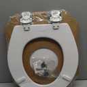 BEMIS 500EC 390 Toilet Seat with Easy Clean & Change Hinges, 1 Pack Round, Cotton White
