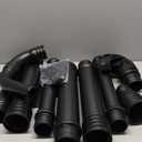 Upgraded Universal Gutter Cleaning Tools for Leaf Blowers with Adjustable Angle Hook Tube, Compatible with Blower Brand Black & Decker, Husqvarna, Poulan, Craftsman, Ryobi, Toro, Murray, Worx, etc