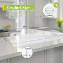 Wesiti Large Acrylic Cutting Board with Lip Non Slip 28"L X 16"W Clear Cutting Board Chopping Acrylic Countertop Protector Cover Shatter Resistant for Home Restaurant Kitchen Sink Stove