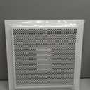 Repa Market 12 x 12 Inch (Duct Opening Size) White Galvanized Steel Gable Vent - Shed Vents with Screen - Square Wall Vent - Outside Vent Covers for House - Ceiling Air Vent Covers - Return Air Vent