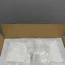 Fantasyon Buffet Risers Set of 8 Acrylic Cube Display Stands(8 PCS White Cube) Box Risers with Hollow Bottoms 4 Different Size Dessert Table Display Set Food Nesting Risers for Buffet Table