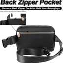 3 x Father's Day Gift: Personalized Crossbody Bag - Initial White H, Black