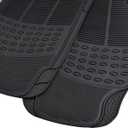 BDK Contour Liners - Original Heavy Duty Rubber Floor Mats for Car SUV Truck & Van - All Weather Protection (Original)