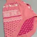 SCENEREAL Dog Sweaters for Dogs, Soft, Warm Turtleneck Puppy Clothes Sweatshirt, Knitted Ugly Dog Christmas Outfits, Argyle Xmas Pet Cold Weather Coat for Girls Boys, Large