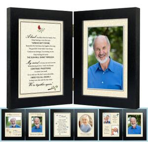A'arkaJ Memorial Picture Frame  8 Mats Included  Celebration of Life  Memorial/Remembrance/Sympathy Gift for Loss of Loved One