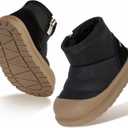 Toddler Snow Boots for Girls and Boys - Kids Winter Shoes for Girl Boy  - Kid Mini Brown Shoe for US Size: 5.5 - 6 toddler