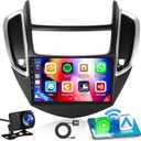 [2+64GB] Inefala for Chevrolet Chevy Trax 2013-2021 Android Car Radio Stereo with Wireless CarPlay Android Auto, 9 Inch HD Touchscreen with GPS WiFi Bluetooth FM/RDS Mirror Link SWC Backup Camera MIC