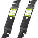 GY20850 S100 42 Inch Mower Blades for John D-eere with 7 Star Mounting Pattern D100 D105 D110 D120 S110 S120 42'' Deck Lawn Tractor Riding Mower Replace GX22151 AM131033 (2 Pack)