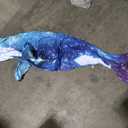 5 Large BlowUp Pool Floaters, Shark Design, 7 Ft