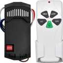 Universal Ceiling Fan Remote Control Kit Replacement for Harbor Breeze Hampton Bay Hunter Litex, 3-Speed Light Dimmer with FAN28R Receiver, Compatible with FAN-53T 2AAZPFAN53T 11T KUJCE9103 UC7030T