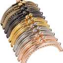 PH PandaHall 10pcs Metal Purse Frame 5 Color 8.5cm/3.3" Retro Arch Metal Purse Coin Bag DIY Craft Frame Kiss Clasp Lock for Bag Sewing Craft Tailor Sewer