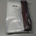 Clear Tarp Waterproof with Grommets,Heavy Duty PVC Vinyl Tarps Cover,Transparent Tarpaulin Large (Small) for Outdoor/Camping/Plant/Garden/Chicken Coop/Cat Litter (7x8 ft, Black)