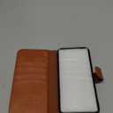 DuckSky for iPhone 12 Pro Max Genuine Leather Wallet caseRFID Blocking4 Credit Card HolderReal Leather Flip Folio Book Phone case Protective Cover Women Men for Apple 12ProMax case Light Brown