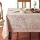 Maison d' Hermine Premium Table Cloth Rectangle Table 100% Combed Cotton 140 x 70 Inches Tablecloth Reusable Decorative for Dining Room, Farmhouse, Home, Party, Festive & Wedding - Society Florals