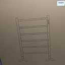 Freestanding Towel Warmer 6 Bars Plug-in Option 3 Working Modes Black Stainless Steel 24" W 34" H